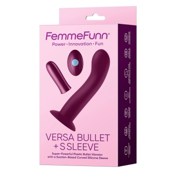 FEMMEFUNN VERSA BULLET WITH S SLEEVE DARK FUCSHIA