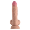 SHAFT MODEL A 7.5 INCH LIQUIDE SILICONE DONG WITH BALLS PINE