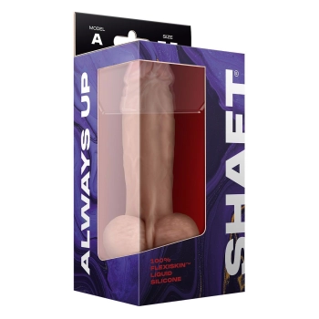 SHAFT MODEL A 7.5 INCH LIQUIDE SILICONE DONG WITH BALLS PINE