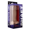 SHAFT MODEL A 9.5 INCH LIQUIDE SILICONE DONG WITH BALLS PINE