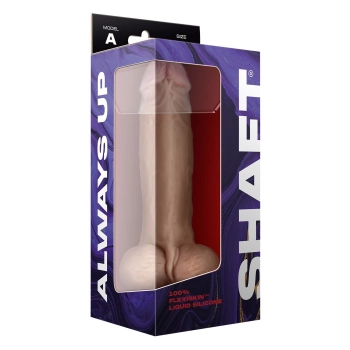 SHAFT MODEL A 9.5 INCH LIQUIDE SILICONE DONG WITH BALLS PINE
