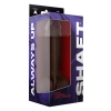 SHAFT MODEL A 9.5 INCH LIQUIDE SILICONE DONG WITH BALLS MAHOGANY