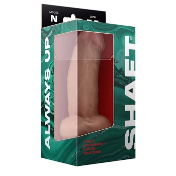 SHAFT MODEL N 7.5 INCH LIQUIDE SILICONE DONG WITH BALLS PINE