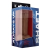 SHAFT MODEL C 7.5 INCH LIQUID SILICONE DONG WITH BALLS OAK