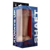 SHAFT MODEL C 9.5 INCH LIQUIDE SILICONE DONG WITH BALLS PINE