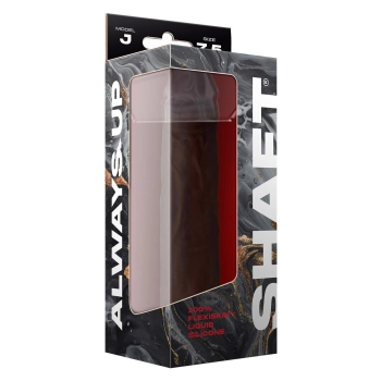 SHAFT MODEL J 7.5 INCH LIQUIDE SILICONE DONG MAHOGANY