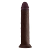 SHAFT MODEL J 9.5 INCH LIQUID SILICONE DONG MAHOGANY
