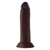 SHAFT MODEL J 5.5 INCH LIQUID SILICONE DONG MAHOGANY