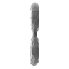 SHAFT DOUBLE C-RING MEDIUM GRAY