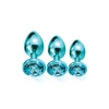 NIXIE METAL BUTT PLUGÂ TRAINERÂ SET, BLUE METALLIC