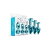 NIXIE METAL BUTT PLUGÂ TRAINERÂ SET, BLUE METALLIC