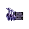 NIXIE METAL BUTT PLUGÂ TRAINERÂ SET, PURPLE METALLIC