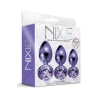 NIXIE METAL BUTT PLUGÂ TRAINERÂ SET, PURPLE METALLIC