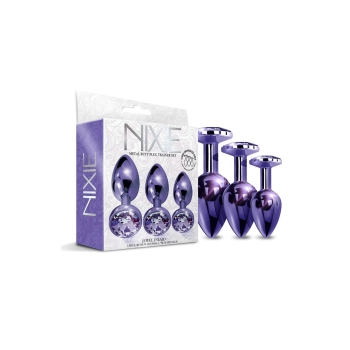 NIXIE METAL BUTT PLUGÂ TRAINERÂ SET, PURPLE METALLIC
