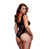 FISHNET JAQUARD V TEDDY, XL