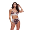 GREY FLORAL & LACE BRA SET, S/M