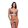 GREY FLORAL & LACE BRA SET, M/L