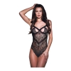 SEXY STRAPPY LACE TEDDY BLACK, S/M