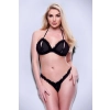 BACI 2PC PEEKABOO BRA & CROTCHLESS GSTRING SET, M/L
