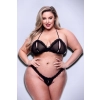 BACI 2PC PEEKABOO BRA & CROTCHLESS GSTRING SET, QUEEN