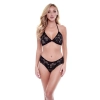 BACI 2 PCS ECO BRA & PANTY SET BLACK, S/M