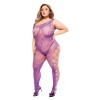 BACI OFF THE SHOULDER BODYSTOCKING PURPLE, QUEEN