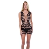 BACI CORSET FRONT LACE MINI DRESS BLACK, OS
