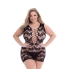 BACI CORSET FRONT LACE MINI DRESS BLACK, QUEEN