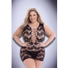 BACI CORSET FRONT LACE MINI DRESS BLACK, QUEEN