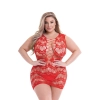 BACI CORSET FRONT LACE MINI DRESS RED, QUEEN