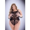 BACI JACQUARD BODYSUIT BLACK, QUEEN