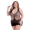 BACI HALTER MINI DRESS BLACK, QUEEN
