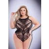 BACI DIAMONTE BODYSUIT BLACK, QUEEN