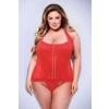BACI BUSTIER  RED, 1X/2X