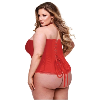 BACI BUSTIER  RED, 1X/2X