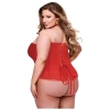 BACI BUSTIER RED, 3X/4X