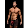 ENVY SNAP DOWN MESH BOXER BRIEF BLACK RED, S/M