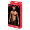 ENVY SNAP DOWN MESH BOXER BRIEF BLACK RED, S/M