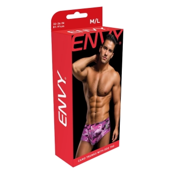 ENVY CAMO TRUCKS WITH DOG TAG PINK, M/L
