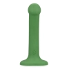 Małe wibrujące dildo silikonowe Loveline leśnozielone 16,5 cm