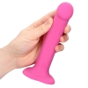 Wibrator dildo silikonowy Loveline różowy 18 cm