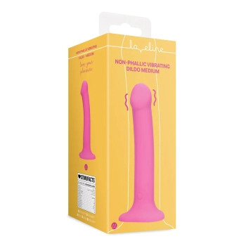 Wibrator dildo silikonowy Loveline różowy 18 cm