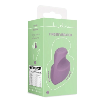 Wibrator na palec Loveline silikonowy fioletowy 3,5 cm