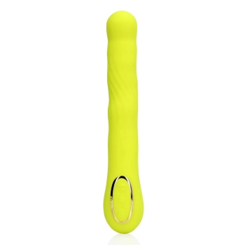 Wibrator punktu G Loveline z ruchomą końcówką limonkowy 24 cm