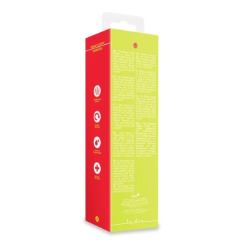 Wibrator punktu G Loveline z ruchomą końcówką limonkowy 24 cm