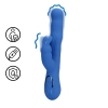 Wibrator króliczek Loveline Wiggle niebieski 24 cm