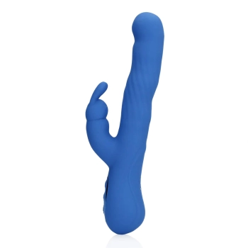 Wibrator króliczek Loveline Wiggle niebieski 24 cm
