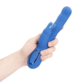 Wibrator króliczek Loveline Wiggle niebieski 24 cm