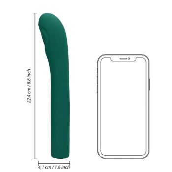 Wibrator punktu G Loveline Pulse Wave zielony 22 cm