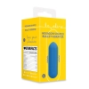 Wibrator silikonowy heksagonalny Loveline niebieski 7,2 cm